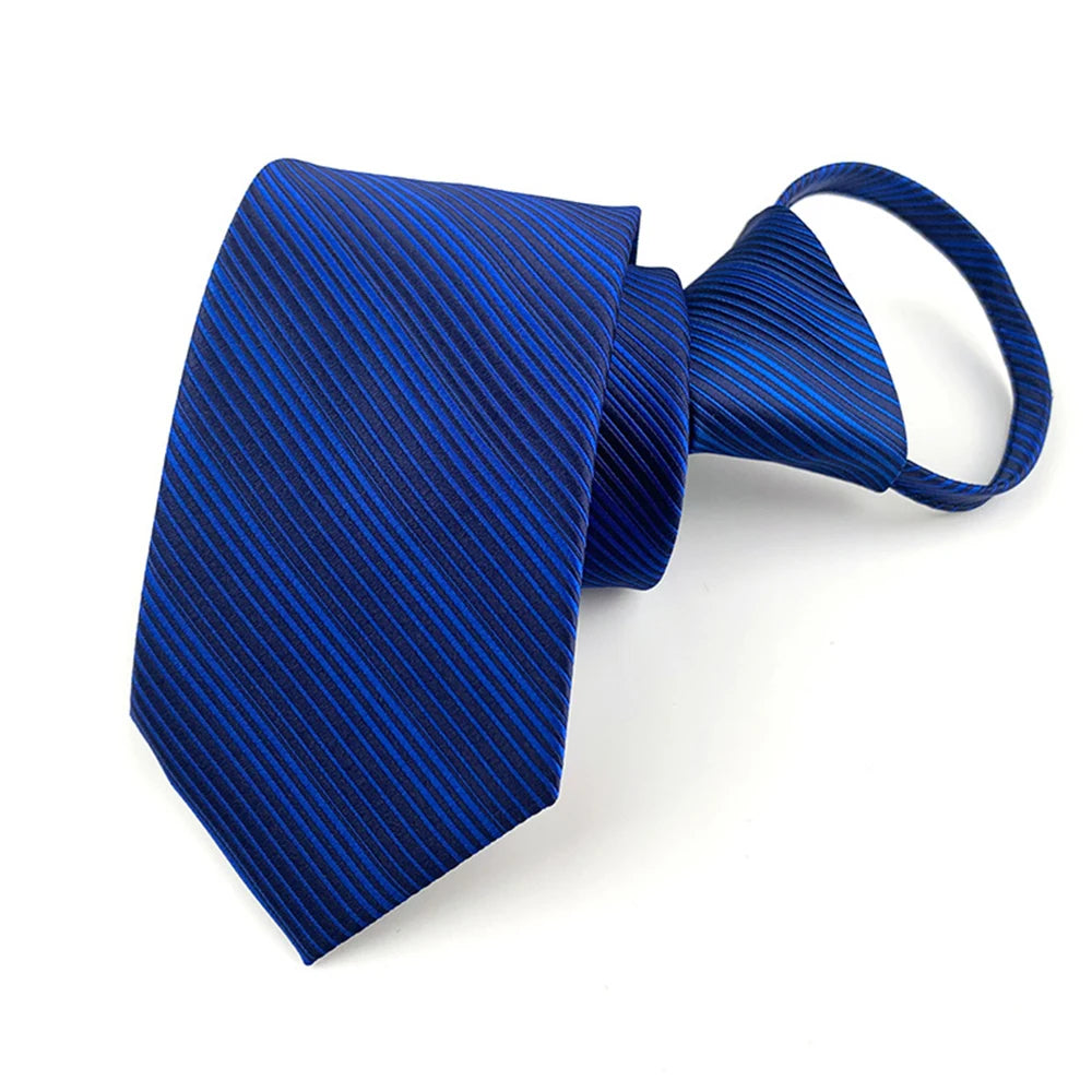 Corbata Preatada Unisex | Cremallera | Rayas y Floral | Cachemira