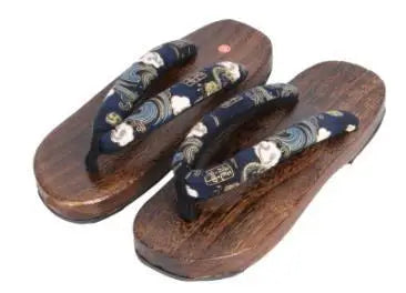Sandalias Japonesas Geta Hombre Cosplay | Zuecos Madera Planos Novedad Verano