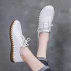 Zapatos Oxford de Diseñador | Cuero Partido | Transpirables | Cordones | Novedad