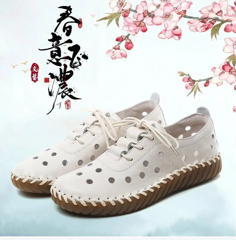 Zapatos Oxford de Diseñador | Cuero Partido | Transpirables | Cordones | Novedad