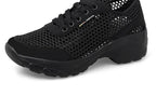 Zapatillas de Malla Hueca con Cordones | Plataforma EVA | Ligeras y Transpirables | Verano