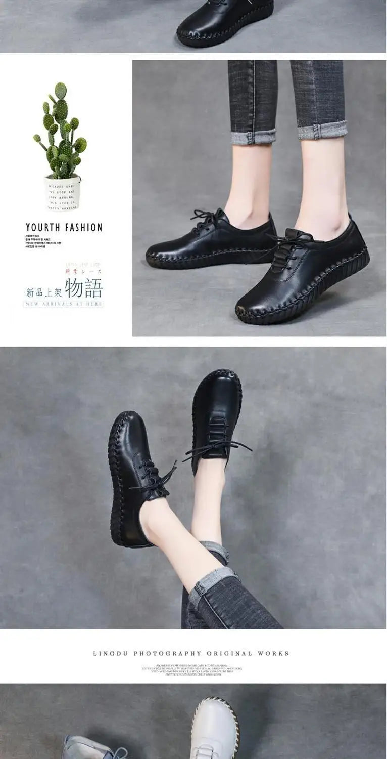 Zapatos Oxford de Diseñador | Cuero Partido | Transpirables | Cordones | Novedad