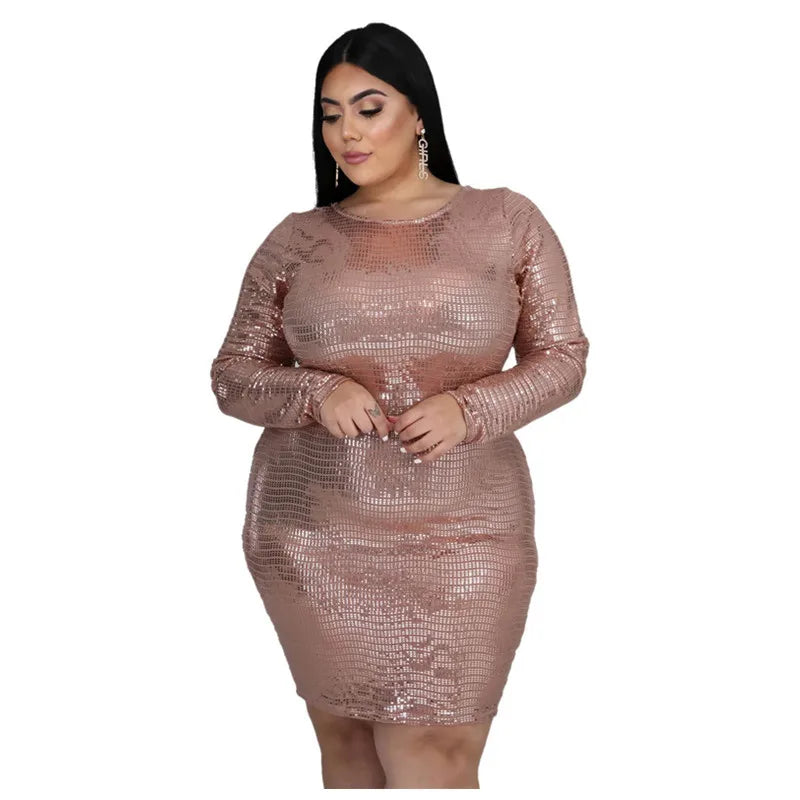 Vestidos de fiesta para mujer, talla grande 5XL, minivestido ajustado con Espalda descubierta, traje de cumpleaños para Club nocturno, venta al por mayor, envío directo, 2021