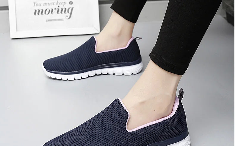 Zapatillas Deportivas Sin Cordones | Ligeras y Cómodas | Talla Grande | Verano