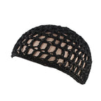 Nueva redecilla de punto suave para el cabello, gorro de redecilla de punto de rayón, gorro para el cuidado del cabello, cubierta nocturna para dormir de ganchillo, turbantes, accesorios de herramientas de estilismo