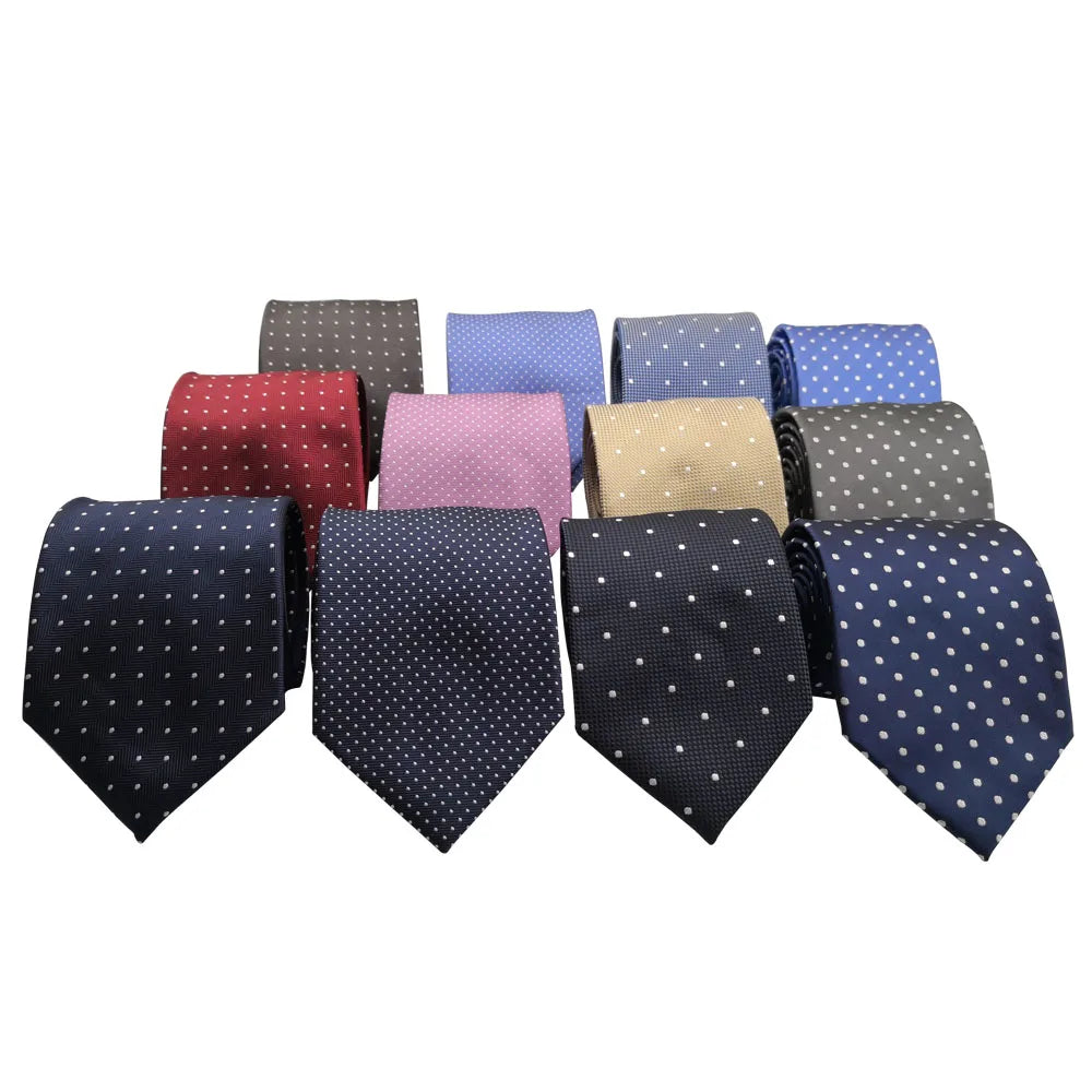 Corbata De Lunares Para Negocios Moda Casual Con Estilo Tico
