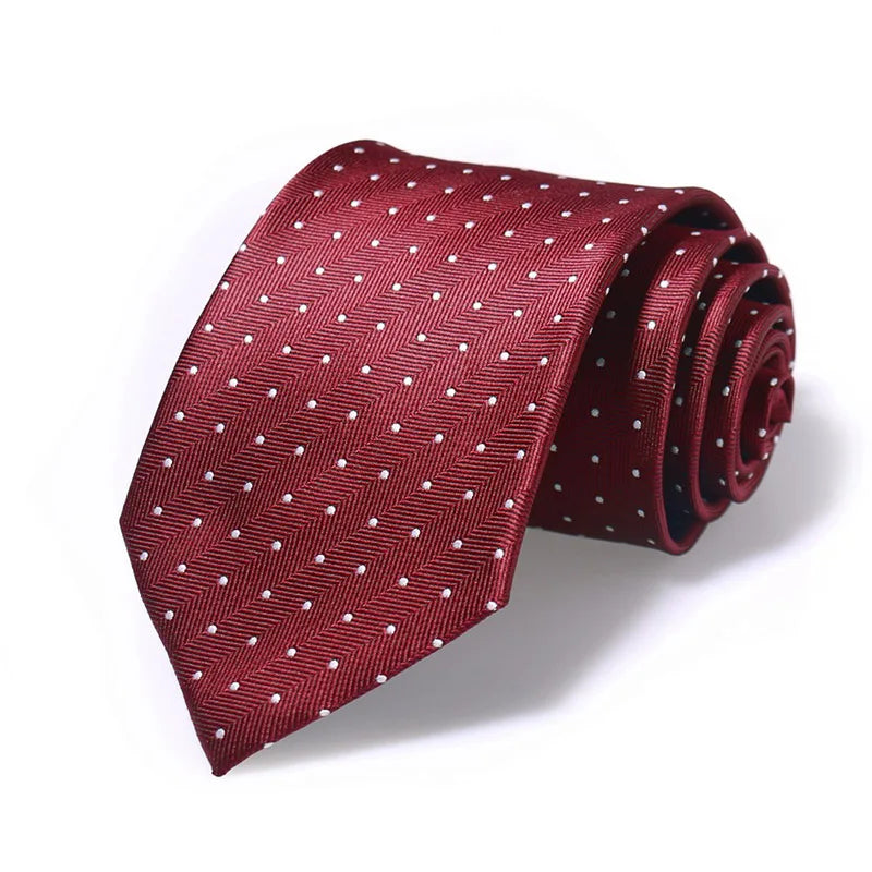 Corbata De Lunares Para Negocios Moda Casual Con Estilo Tico
