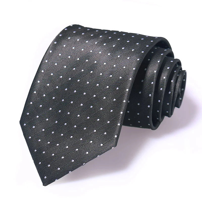 Corbata De Lunares Para Negocios Moda Casual Con Estilo Tico