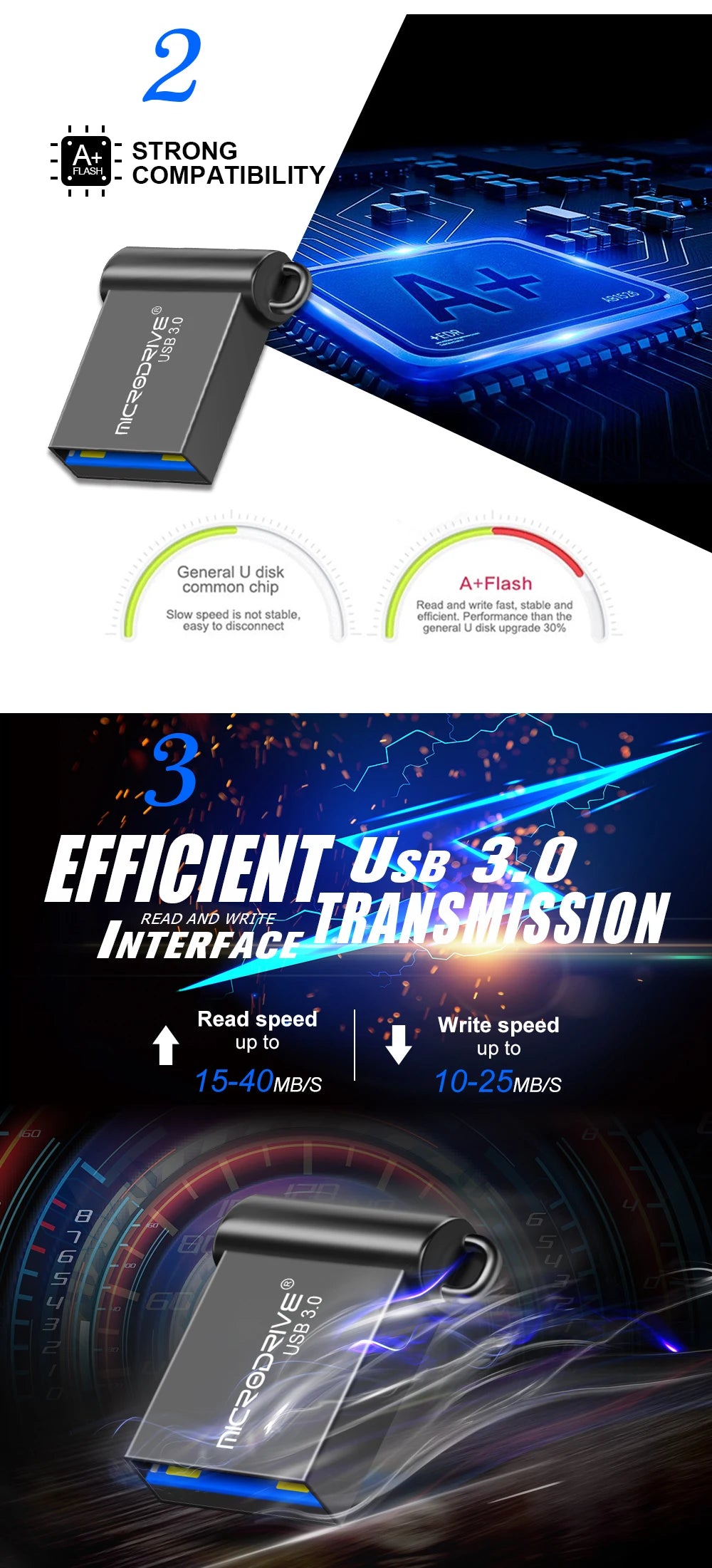 Unidad flash USB 3,0 de metal, 64GB, 128GB, USB Sticks, 32GB, 16GB, memoria mini USB 3,0 de alta velocidad, unidad Flash USB con llavero