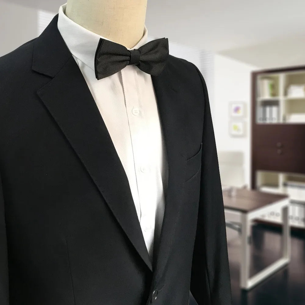 Pajarita De Poliéster En Color Sólido Para Fiesta Elegante Estilo Tico
