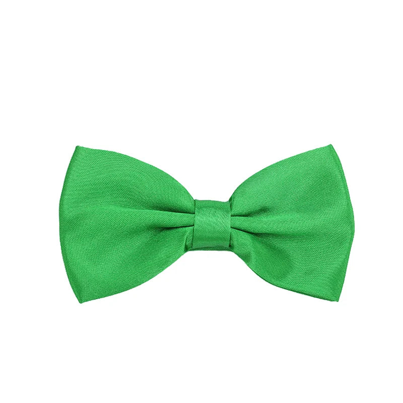 Pajarita ajustada para hombre, pajarita clásica de color negro y dorado, color rojo, verde, rosa, azul y blanco