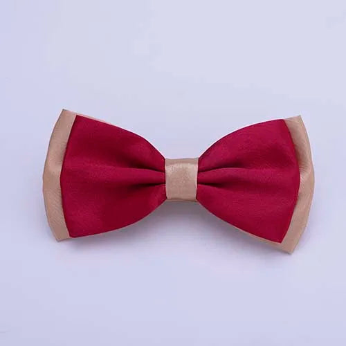 Pajarita ajustada para hombre, pajarita clásica de color negro y dorado, color rojo, verde, rosa, azul y blanco