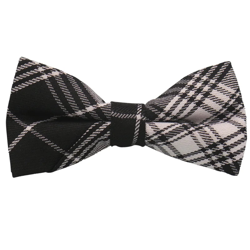 Pajarita De Cuadros Casual Elegante Accesorio Moda Tico