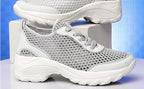Zapatillas de Malla Hueca con Cordones | Plataforma EVA | Ligeras y Transpirables | Verano