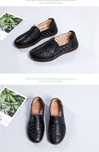 Mocasines Oxford de Cuero Azul | Costura Detallada | Zapatos Planos | Para Todas las Estaciones
