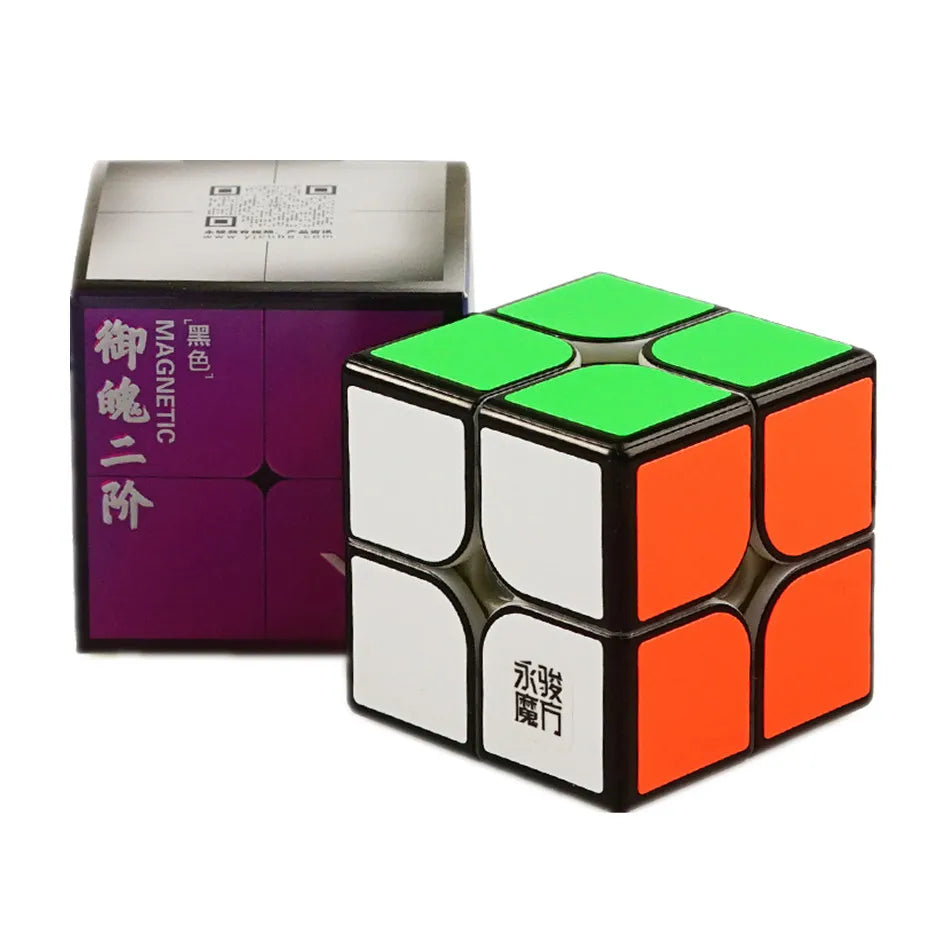 Yongjun-cubo magnético de plástico ABS para niños, cubo mágico educativo de juguete de 2x2x2, de 5x5x5Cm, modelo Yupo V2M