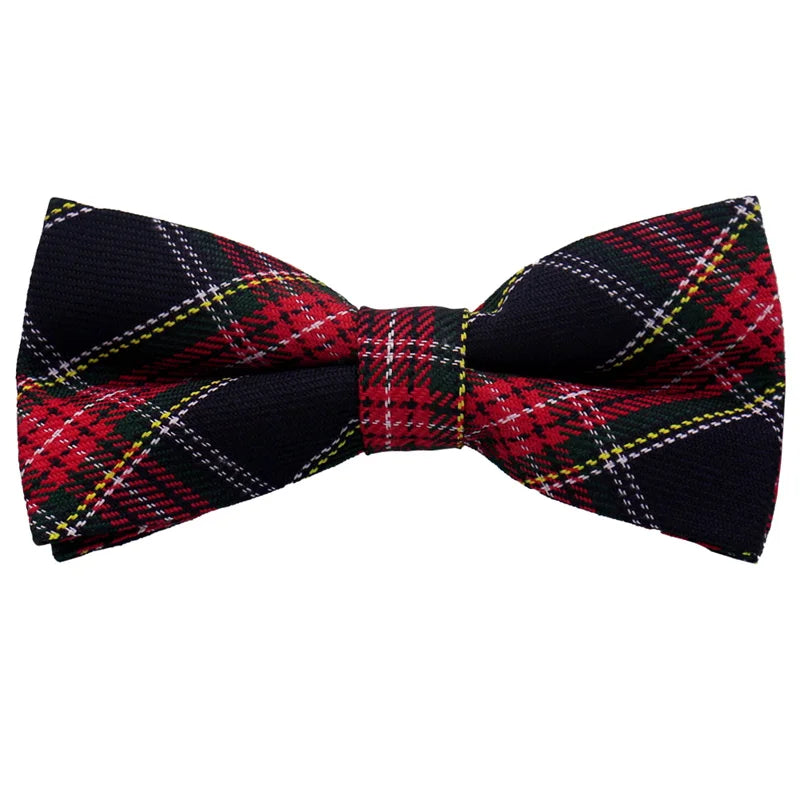 Pajarita De Cuadros Casual Elegante Accesorio Moda Tico