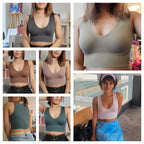 Top Corto Verano | Cuello V | Canesú Acanalado | Ticotrendy
