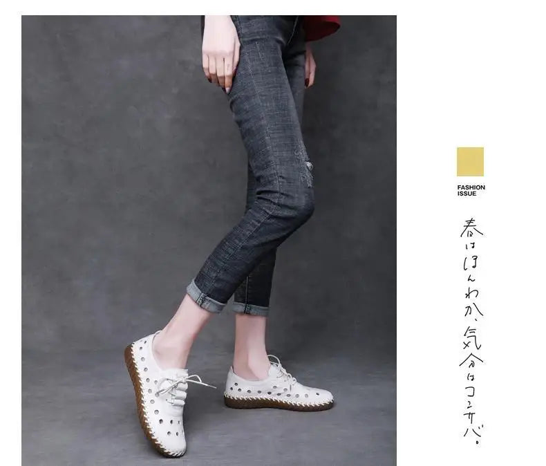 Zapatos Oxford de Diseñador | Cuero Partido | Transpirables | Cordones | Novedad