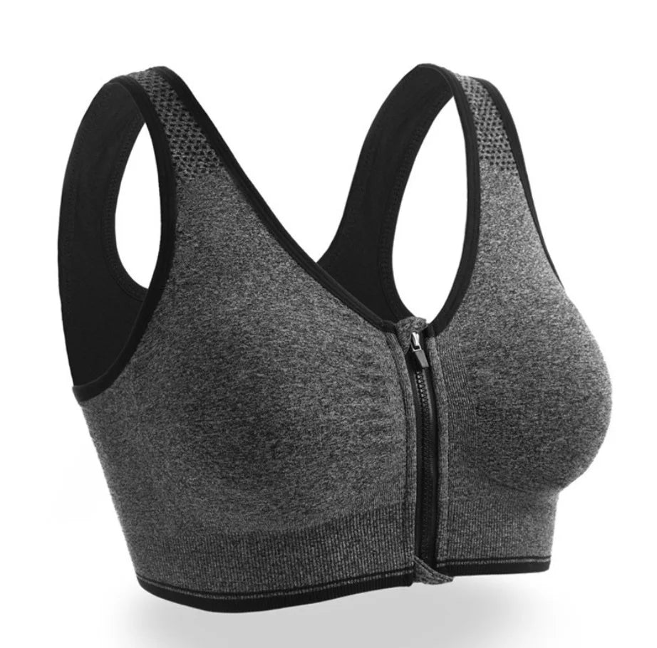 Top Deportivo para Mujer S-5XL | Cremallera Frontal y Push-up | Gimnasio y Yoga | Tico trendy