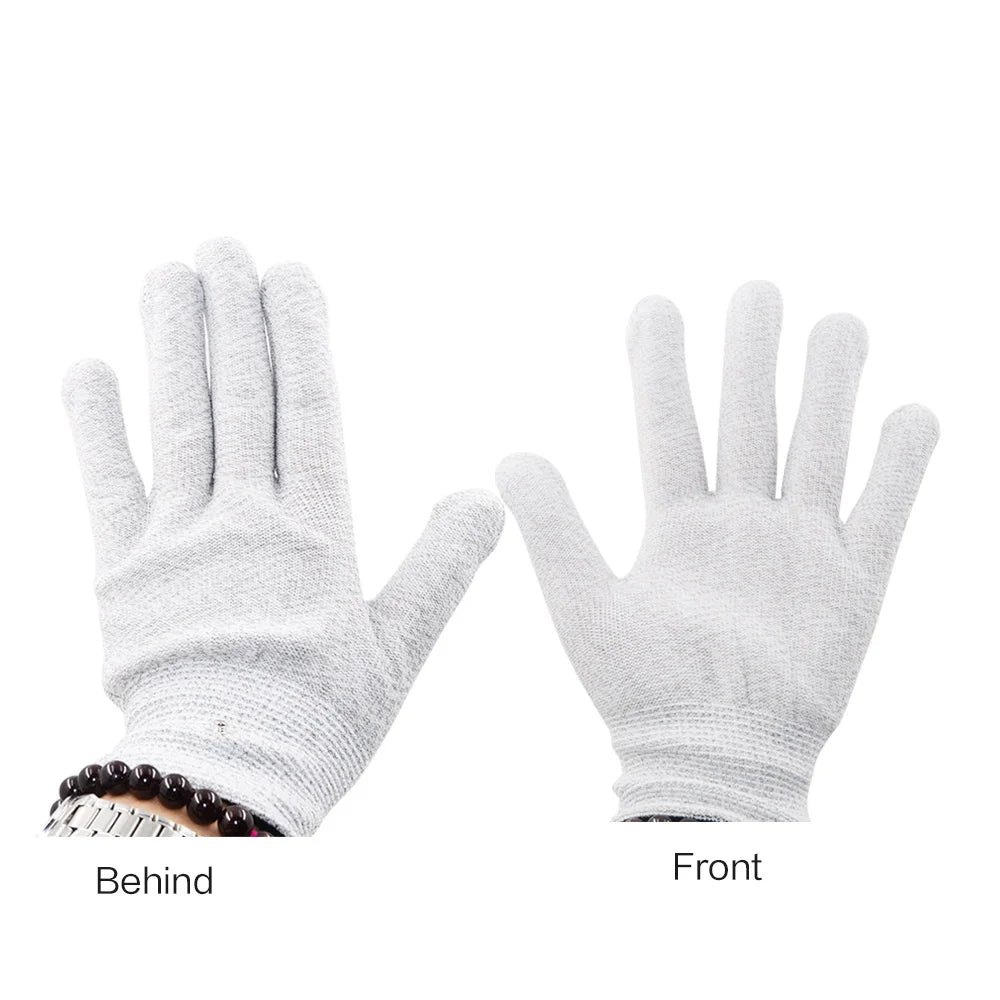 Guantes de Masaje de Fisioterapia Tens con Electrochoque Eléctrico