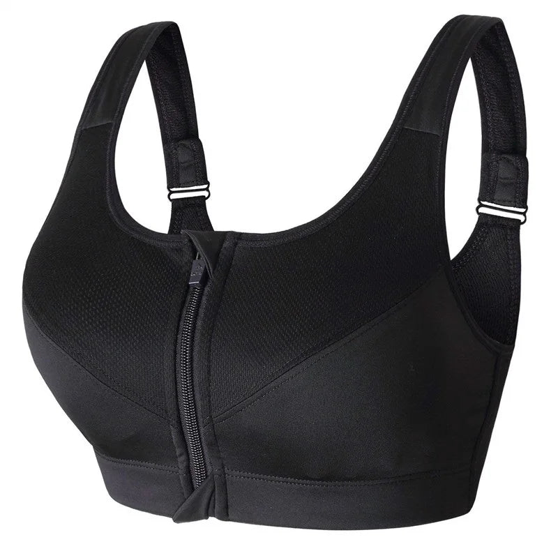 Top Deportivo para Mujer S-5XL | Cremallera Frontal y Push-up | Gimnasio y Yoga | Tico trendy