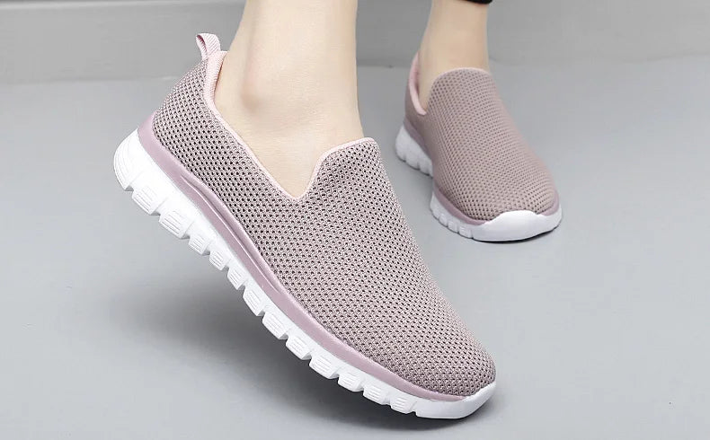 Zapatillas Deportivas Sin Cordones | Ligeras y Cómodas | Talla Grande | Verano