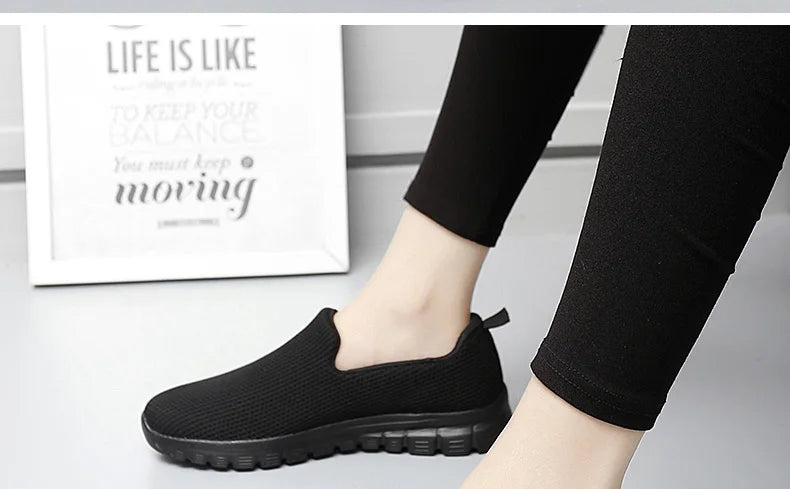 Zapatillas Deportivas Sin Cordones | Ligeras y Cómodas | Talla Grande | Verano