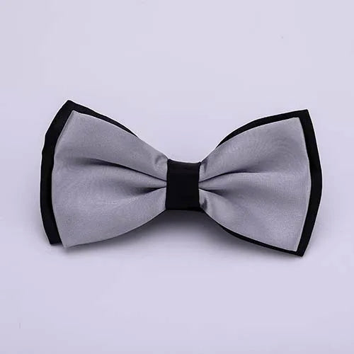 Pajarita ajustada para hombre, pajarita clásica de color negro y dorado, color rojo, verde, rosa, azul y blanco