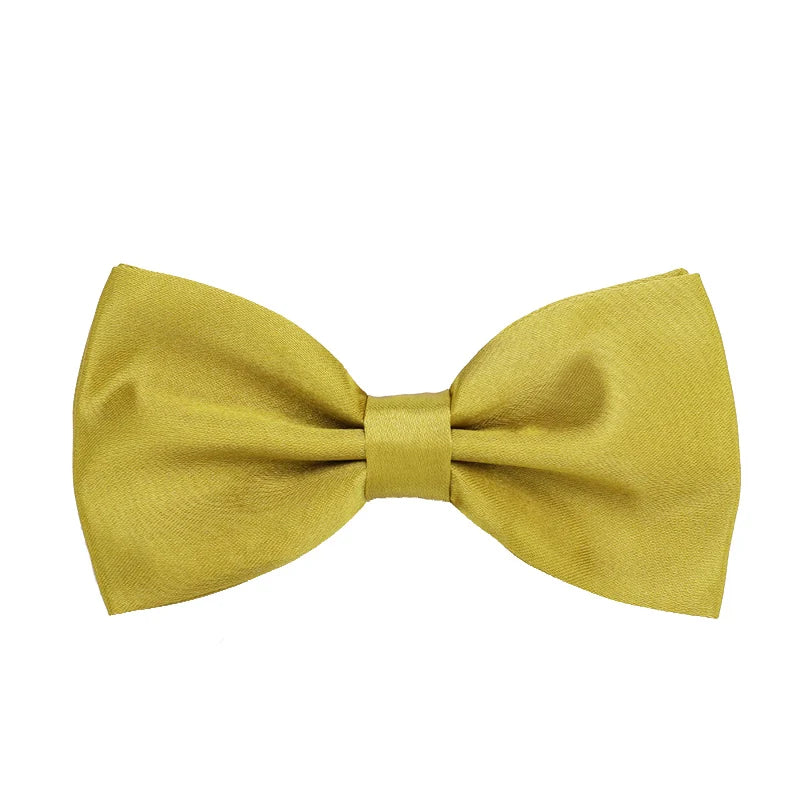 Pajarita ajustada para hombre, pajarita clásica de color negro y dorado, color rojo, verde, rosa, azul y blanco