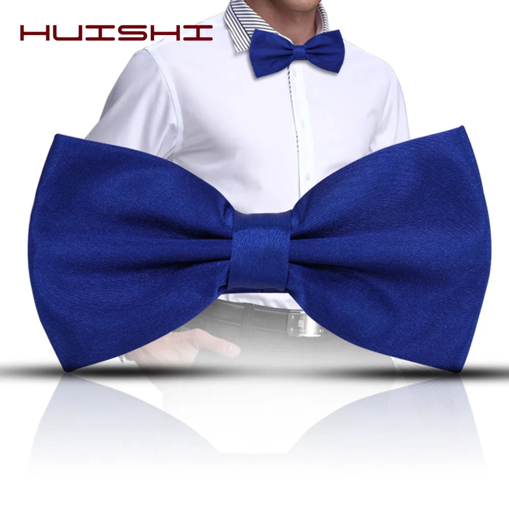 Pajarita ajustada para hombre, pajarita clásica de color negro y dorado, color rojo, verde, rosa, azul y blanco