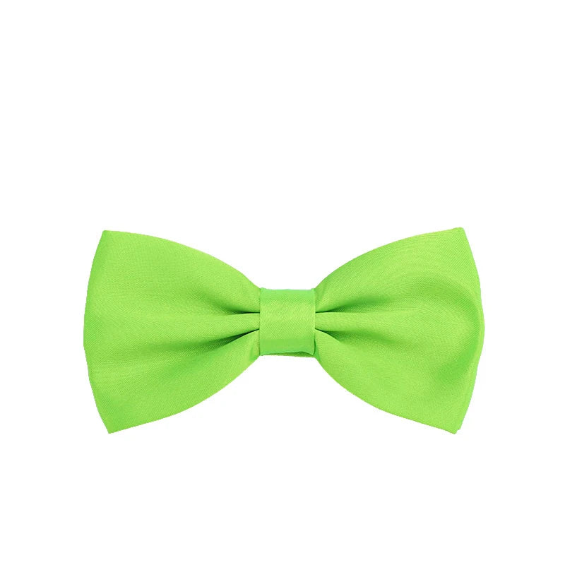 Pajarita ajustada para hombre, pajarita clásica de color negro y dorado, color rojo, verde, rosa, azul y blanco