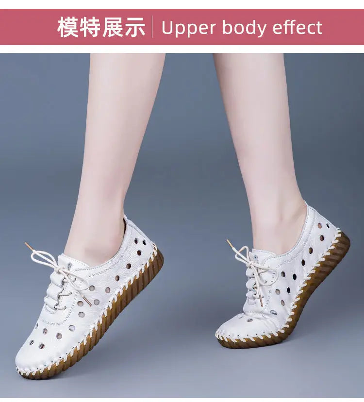 Zapatos Oxford de Diseñador | Cuero Partido | Transpirables | Cordones | Novedad
