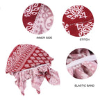 Nueva bufanda musulmana de bambú preatada, gorro de quimio para mujer, turbante para mujer, sombrero, pañuelo para la cabeza, pañuelos para el cáncer, accesorios para el cabello