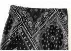 Falda Vintage de Satén | Estampado Floral Elegante