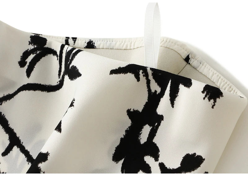 Falda Vintage de Satén | Estampado Floral Elegante