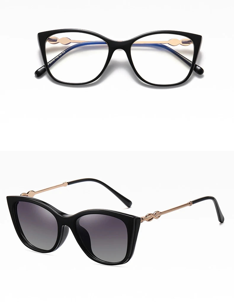 Gafas con Clip Magnético Anti Luz Azul Polarizadas