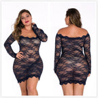 Body de Encaje Hombros Descubiertos | Talla Grande | Tico Trendy
