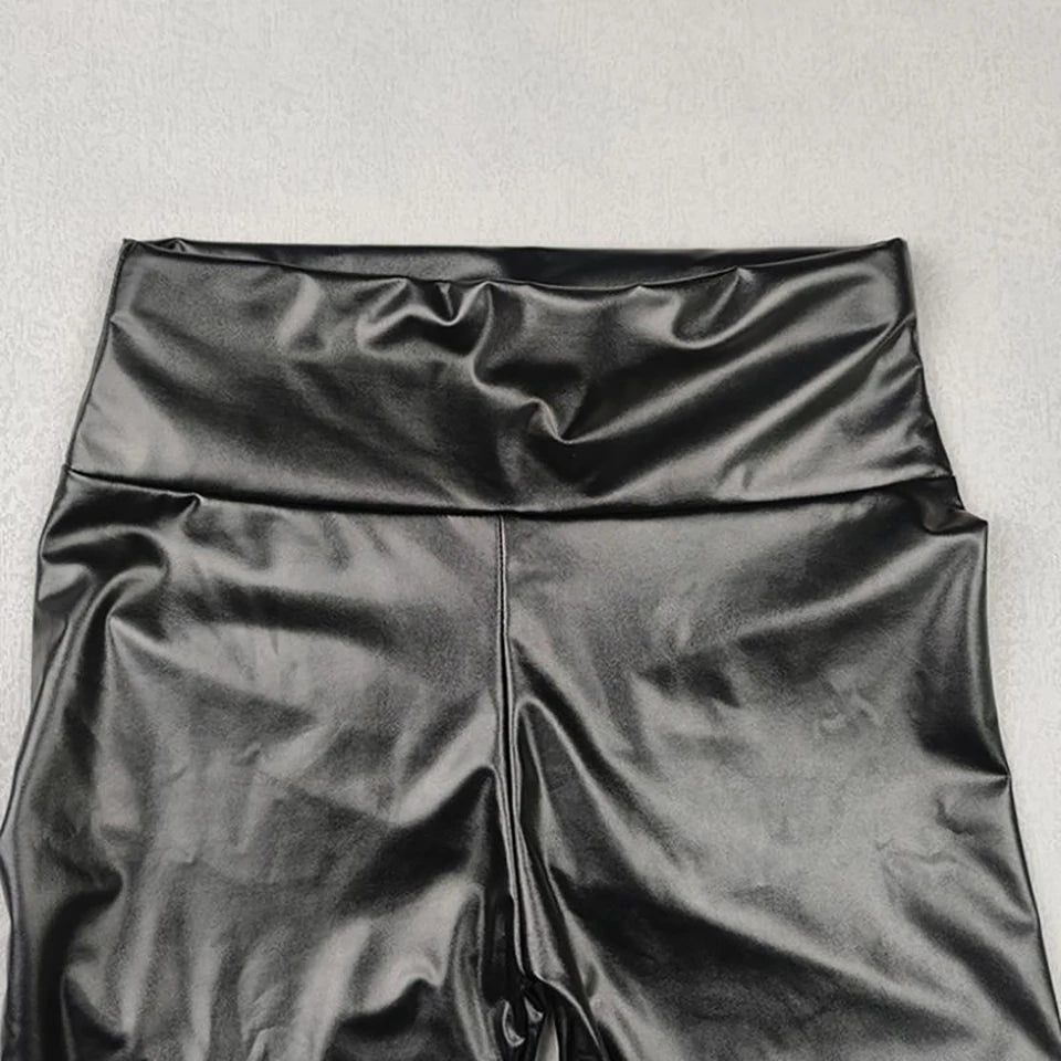 Leggings Cuero Verano Mujer | Cintura Alta Efecto Push Up | Piel Sintética