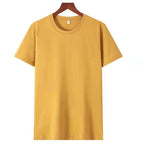 Camiseta Básica de Algodón Unisex | Media Manga | Colores Sólidos | Corte Casual
