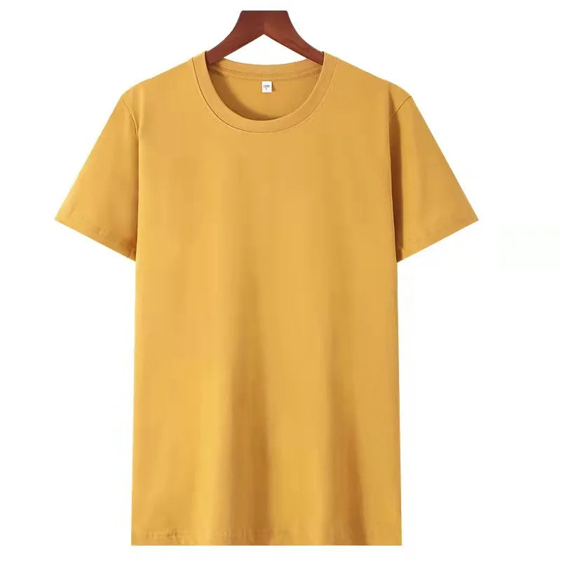 Camiseta Básica de Algodón Unisex | Media Manga | Colores Sólidos | Corte Casual