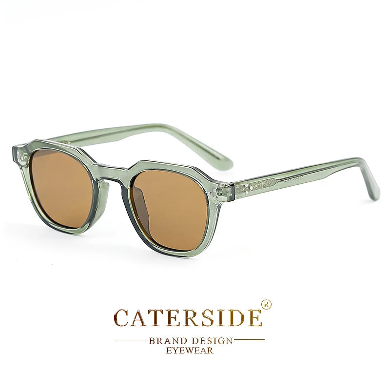 Gafas de Sol Polarizadas Caterside | Montura Cuadrada de Acetato | Nueva Actualización