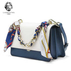 LAORENTOU bolso de hombro de cuero dividido para mujer, bolso de moda, bolso cruzado de mujer de diseño de lujo 2025