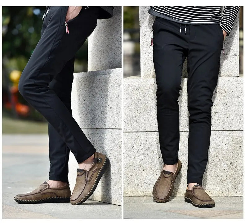 Mocasines Lujo Hombre ∣ Cuero Suave ∣ Zapatos Cómodos para Conducir