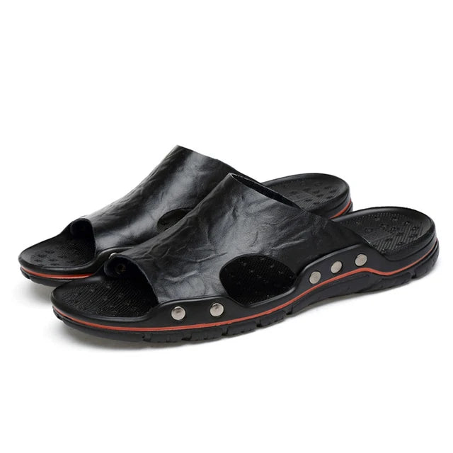 Zapatillas Para Hombre | Estilo Urbano | Verano | Material De Cuero Genuino | Ticotrendy
