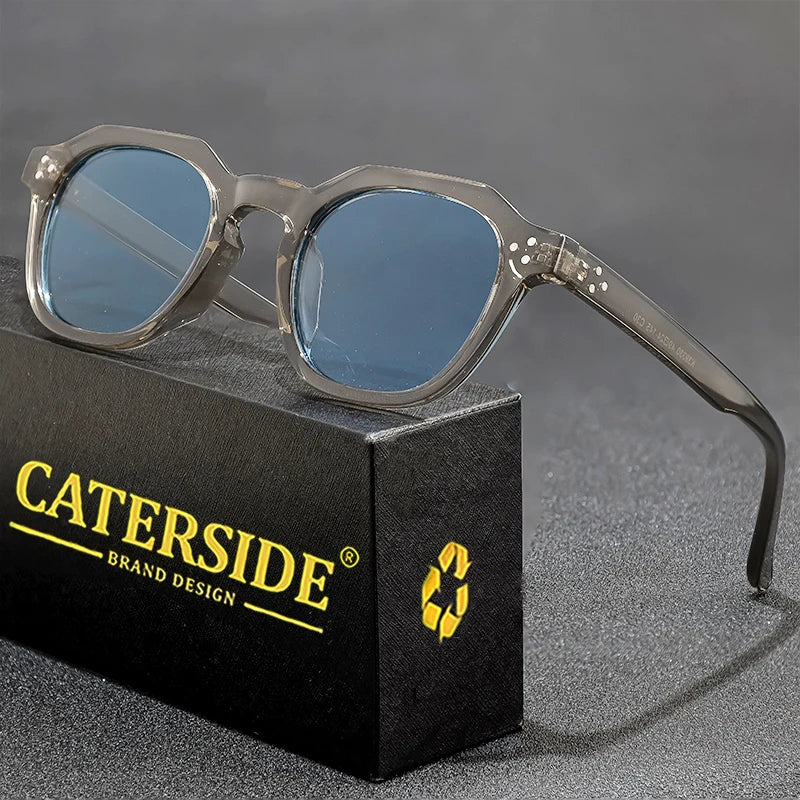 Gafas de Sol Polarizadas CATERSIDE | Montura Poligonal TR90 Ultraligera | UV400