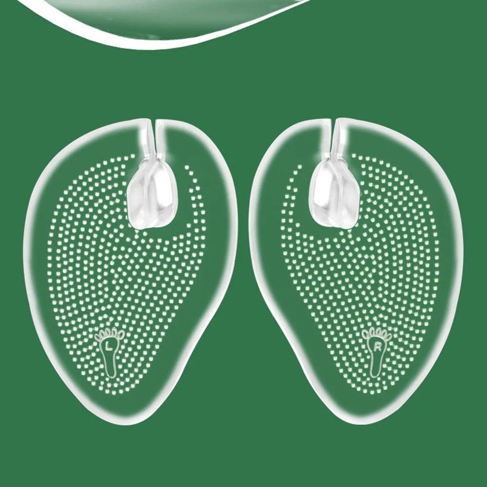 Zapatillas de silicona, sandalias, almohadilla para el antepié, chanclas, Clip, almohadillas para los pies, plantilla para zapatos de GEL, cojín antideslizante de partículas de masaje para el cuidado de los pies