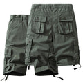 Pantalones Cortos Cargo para Hombre | Algodón Puro y Talla Grande | Senderismo y Deporte | Ticotrendy
