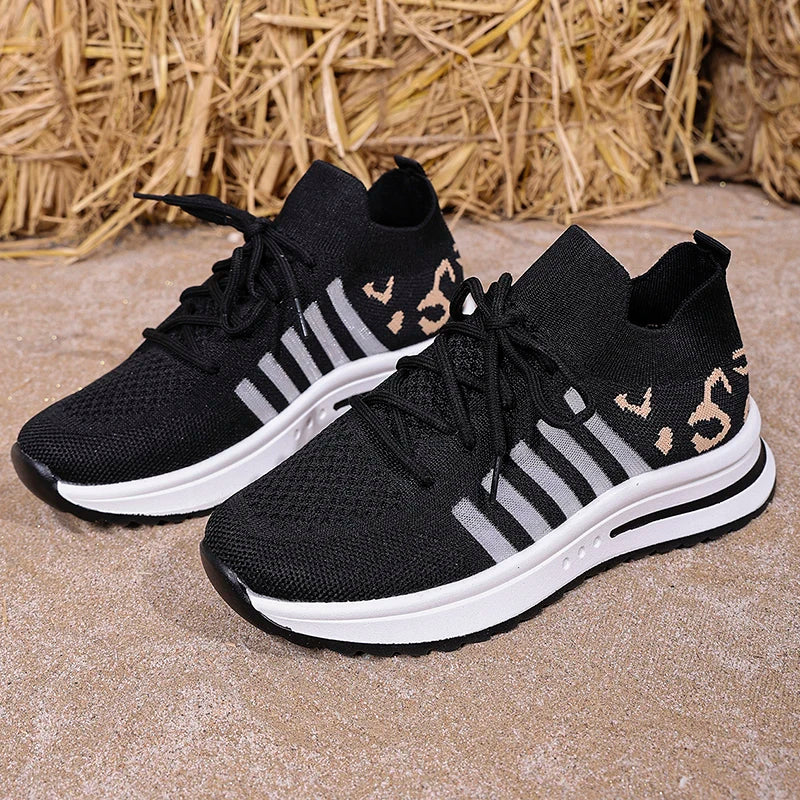 Zapatillas Transpirables con Agujeros | Suela Gruesa | Estampados | Talla Grande | 2025