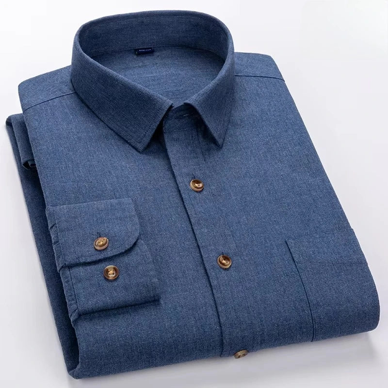 Camisa Algodón | Manga Larga | Ajuste Formal | Rayas/Cuadros | Oficina | Ticotrendy